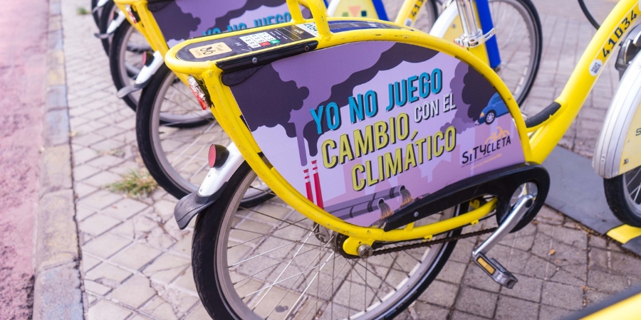 Sítycleta pedalea contra el cambio climático