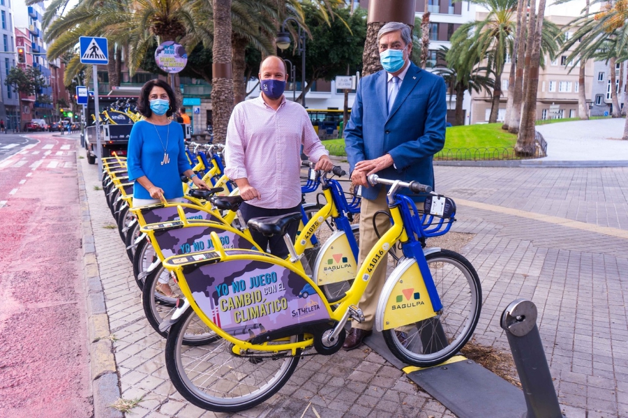 Sítycleta pedalea contra el cambio climático