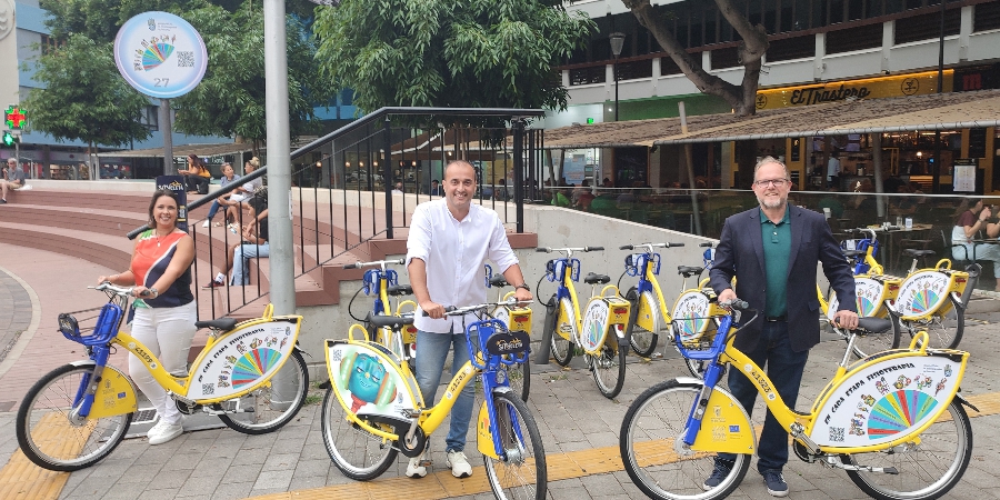 Sítycleta visibiliza la labor de los fisioterapeutas de Las Palmas a través de la movilidad sostenible 