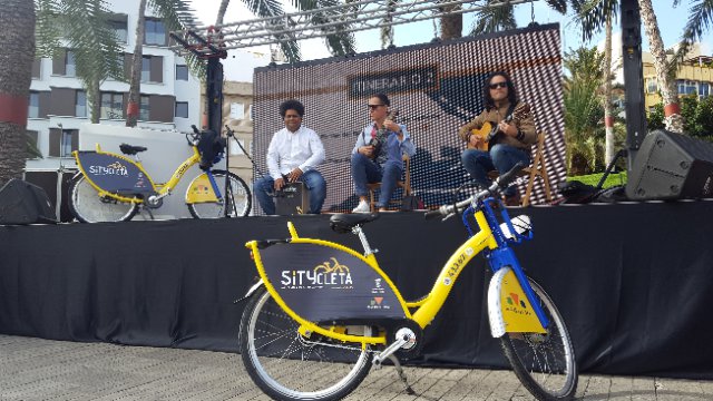 La presentación de Sítycleta, una fiesta de la movilidad sostenible