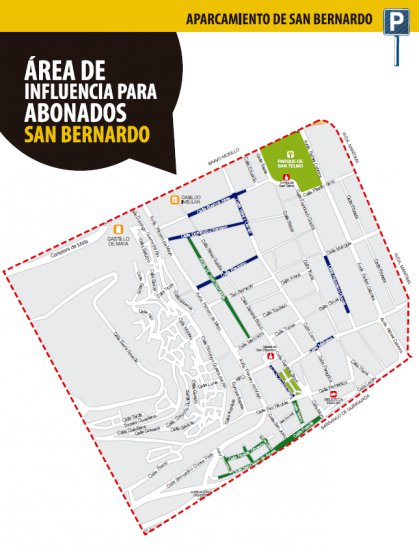 Convocatoria pública para las plazas de abonado en el aparcamiento San Bernardo