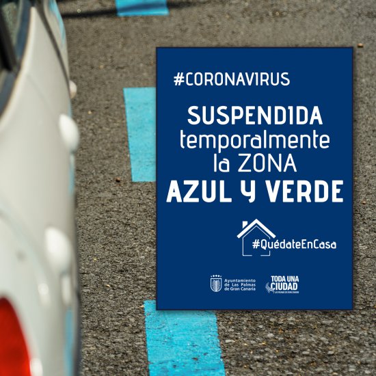 CoVID-19 / Zona azul y verde, grúas y Sítycleta, afectados por las medidas de contención