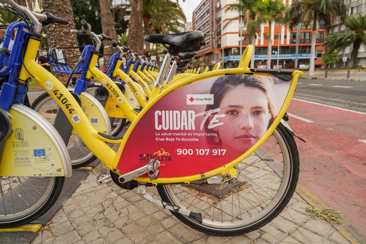La Sítycleta y Cruz Roja colaboran para sensibilizar a la población sobre la importancia de la salud mental 