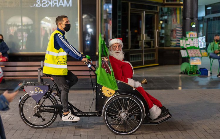 Papá Noel sustituye el trineo por la Sítycleta Sin Límites 