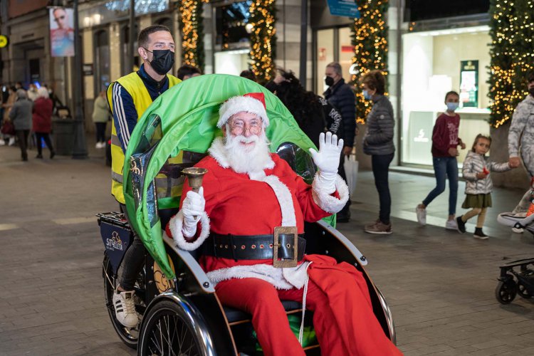 Papá Noel sustituye el trineo por la Sítycleta Sin Límites 