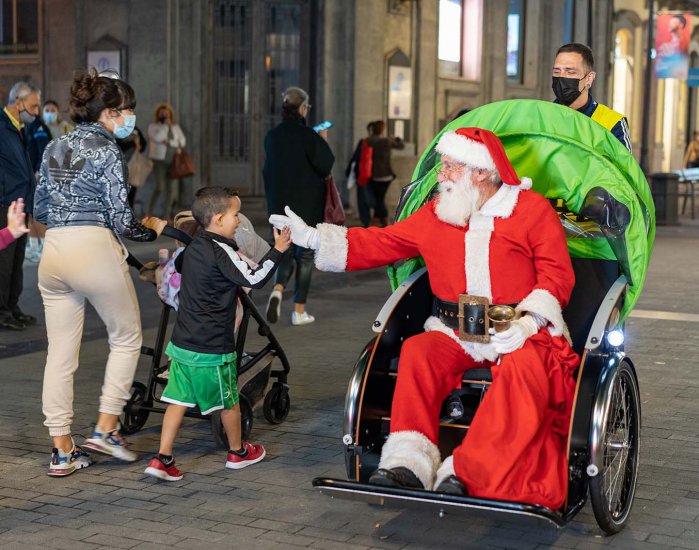Papá Noel sustituye el trineo por la Sítycleta Sin Límites 
