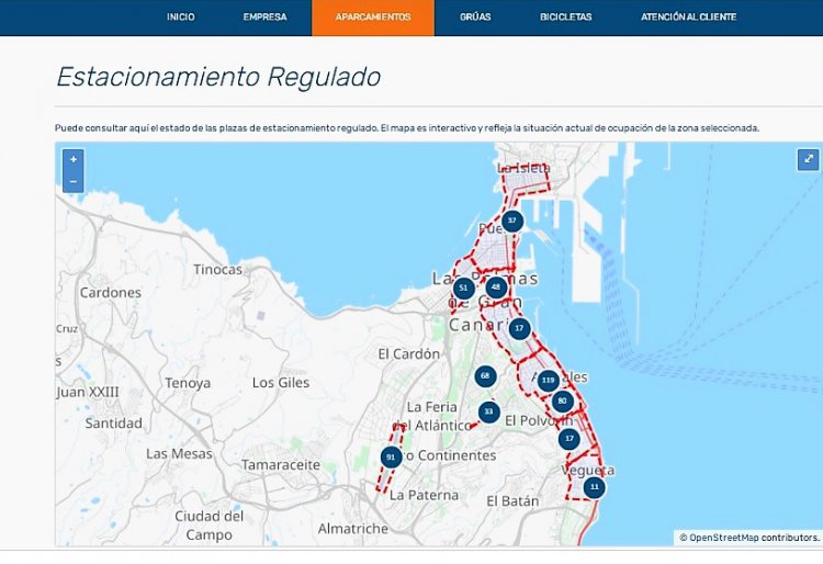 Finaliza la implantación del sistema de aparcamiento inteligente en LPGC