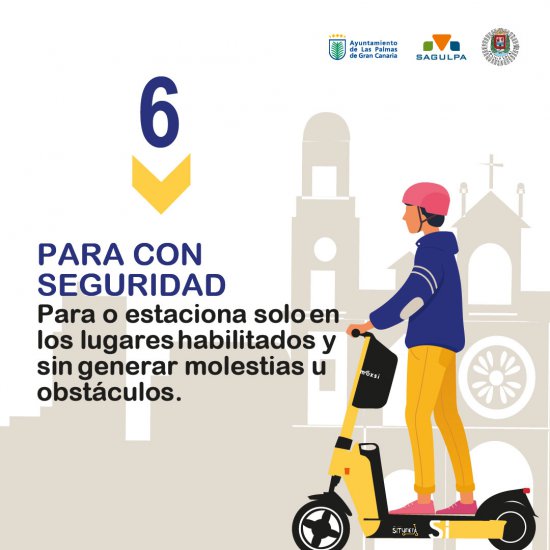 SAGULPA participa en campaña sobre las normas de uso de los VMP de la Concejalía de Movilidad