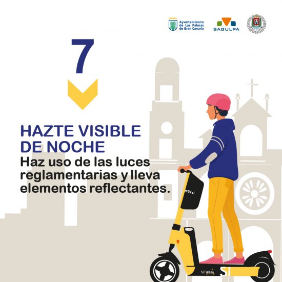 SAGULPA participa en campaña sobre las normas de uso de los VMP de la Concejalía de Movilidad