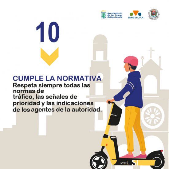 SAGULPA participa en campaña sobre las normas de uso de los VMP de la Concejalía de Movilidad