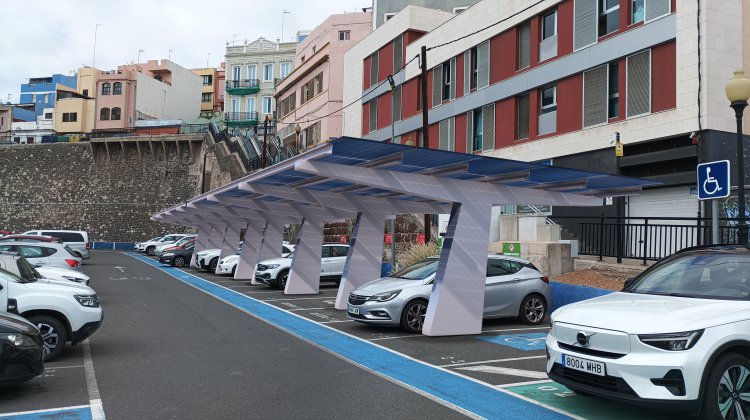 Sagulpa transforma el aparcamiento de Subida de Mata en un espacio que genera energía limpia para la ciudad 