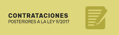 Contrataciones Posteriores a la ley 9/2017